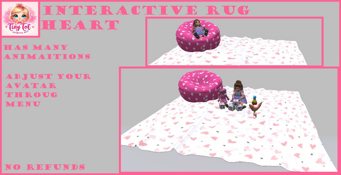TTV Heart Interactive Rug