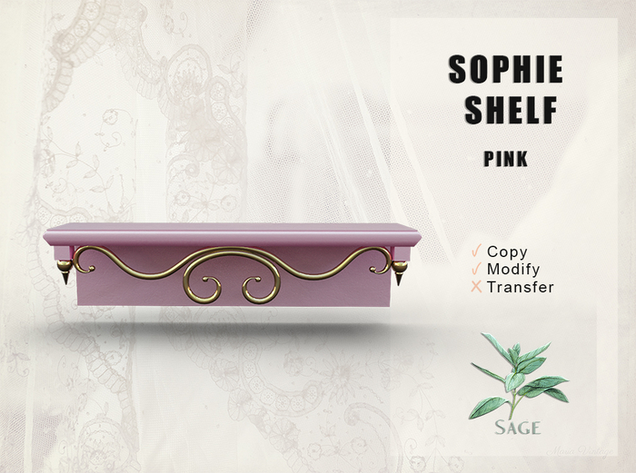 Sage - Sophie Shelf - Pink