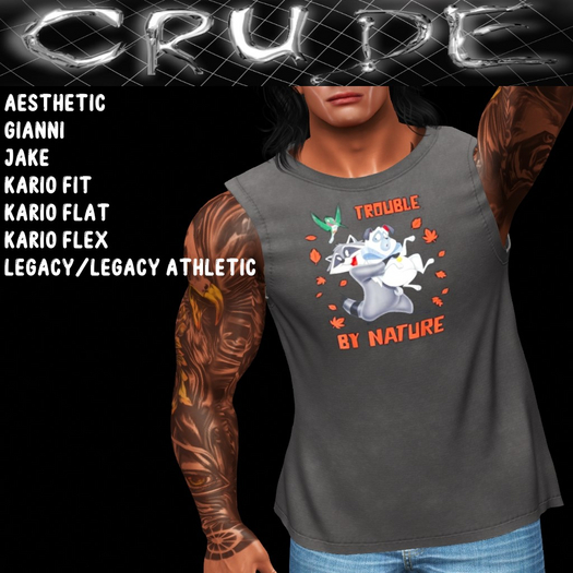 Trouble By Nature Men's T-Shirt (MT3) <Wear Me>
