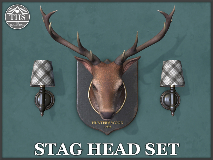 STAG HEAD - DEER HEAD - HUNTING TROPHY - STAG TAXIDERMY -STAG - DEER - HEAD - HUNTING - TROPHY - TAXIDERMY