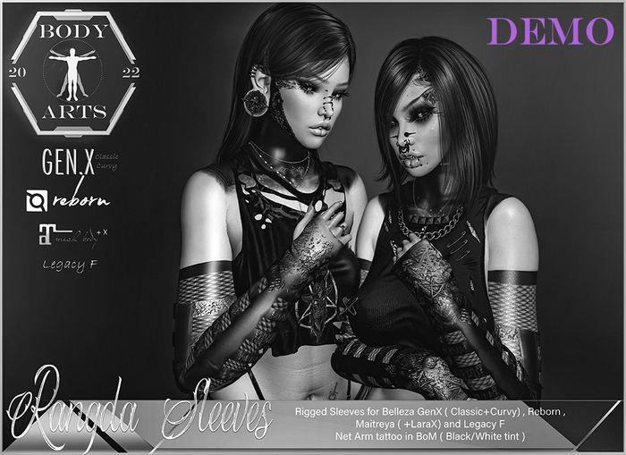 BodyArts - Rangda Sleeves DEMO