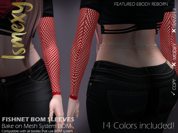 [Is] Sleeves (Fishnet) BOM FatPack