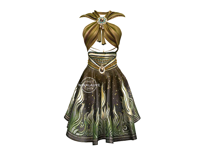 !dM Apsara | OLIVE | Skirt & Top | Maitreya Lara