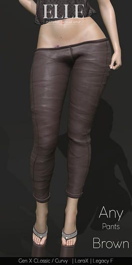 [ELLE] Any Pants - Brown