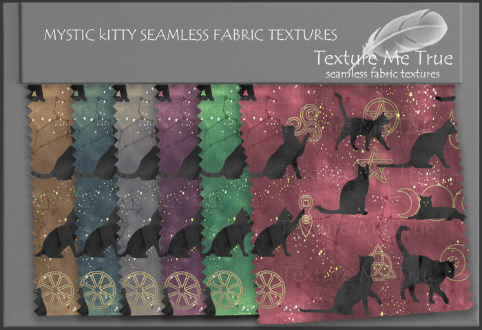 TMT Mystic Kitty seamless fabric textures