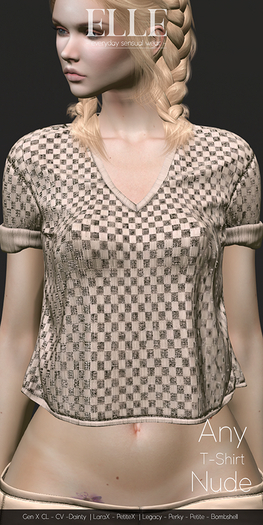 [ELLE] Any T-Shirt - Nude