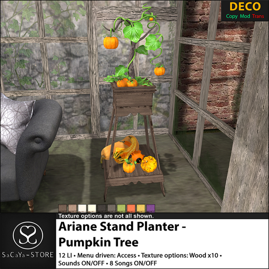 SaCaYa - Ariane Stand Planter - Pumpkin Tree