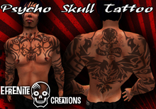 Psycho Skull Tattoo