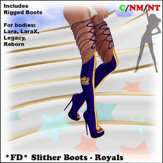 *FD* Slither Boots [Boxed] Royals