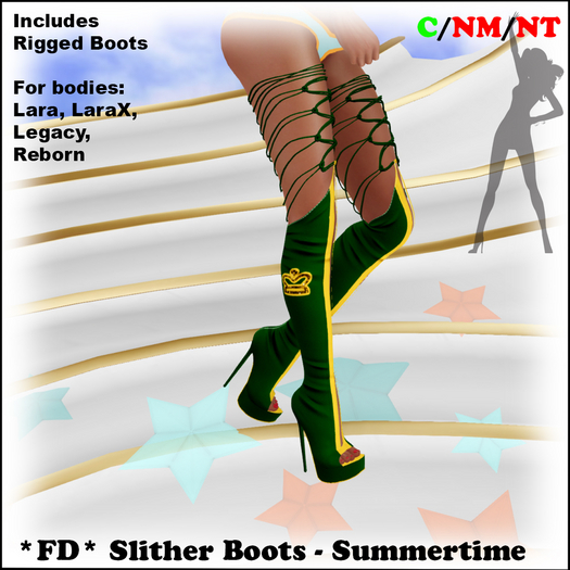 *FD* Slither Boots [Boxed] Summertime