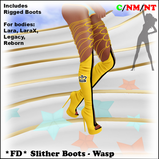 *FD* Slither Boots [Boxed] Wasp