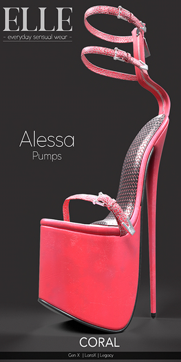 [ELLE] Alessa Pumps - Coral