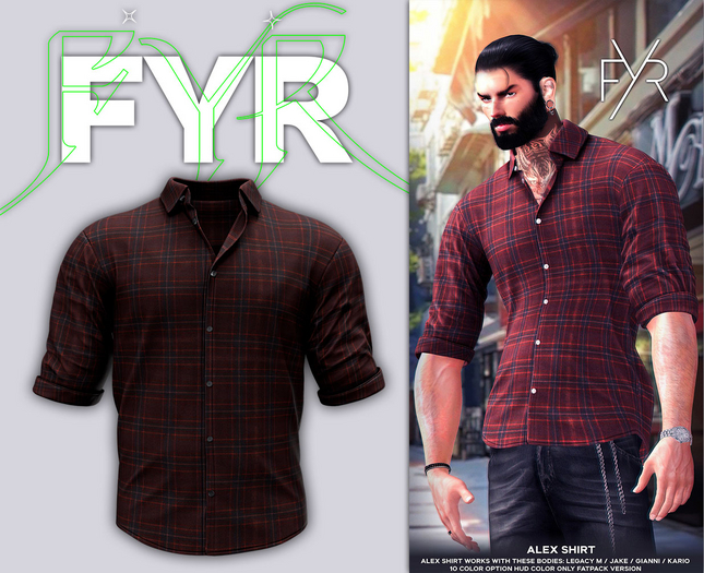 FYR - Alex Shirt Red Flannel