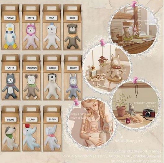 ::{u.f.o}::my sitting doll friends - cracker bbomi