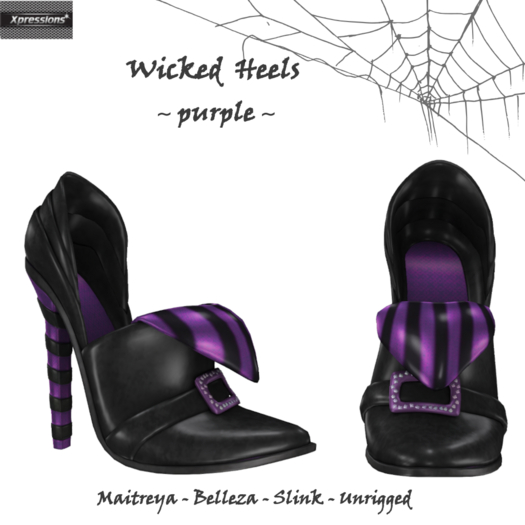 [Xprs] - Wicked Heels Purple