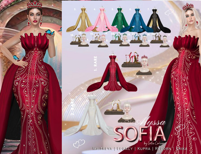 SOFIA. Alyssa Set Outfit Cherry 1 RARE// Erika