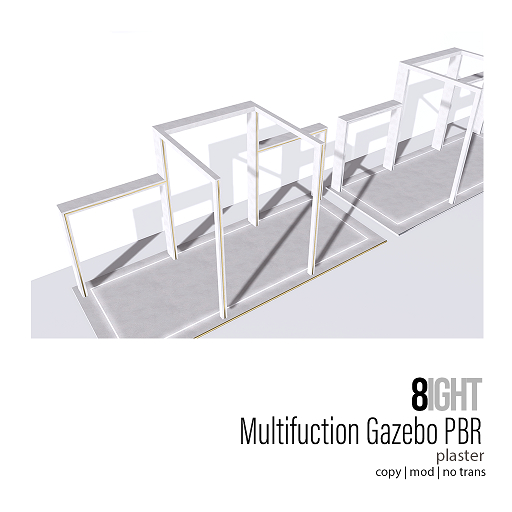 8 Multifunction Gozebo PBR - Plaster