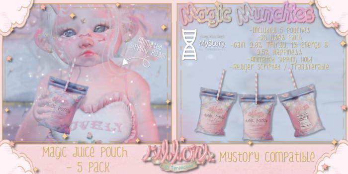 {Ribbons} Magic Juice Pouch {5 Pack}