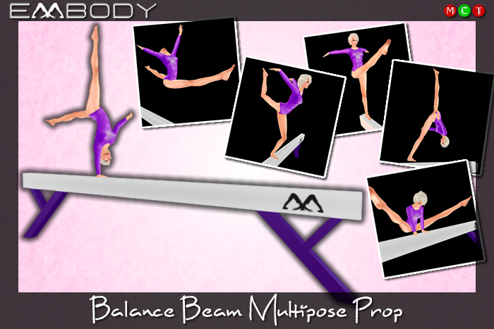 Embody BALANCE BEAM Multipose Prop (female)