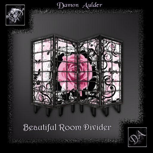 NuTec: Grunge Rose Room Divider 