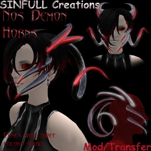 Sinfull Creations Nos demon horns