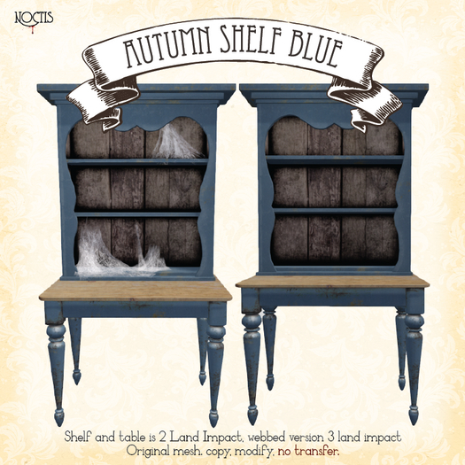 [noctis] Autumn Table and Shelf blue ADD ME to unpack