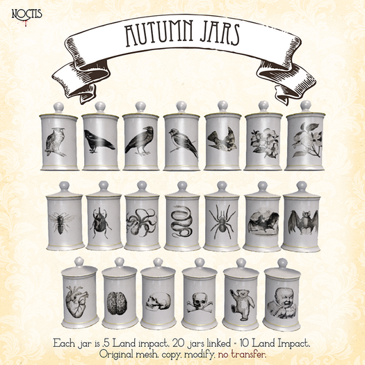 [noctis] Autumn Jars set of 20 ADD ME to unpack