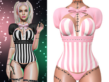 Blair Bolero, Corset + Thong Outfit 2.0 [Light Pink] - Maitreya Lara • LaraX • Petite • PetiteX • Legacy • Reborn