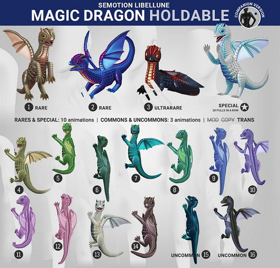 SEmotion Libellune Magic Dragon Holdable ULTRARARE 03