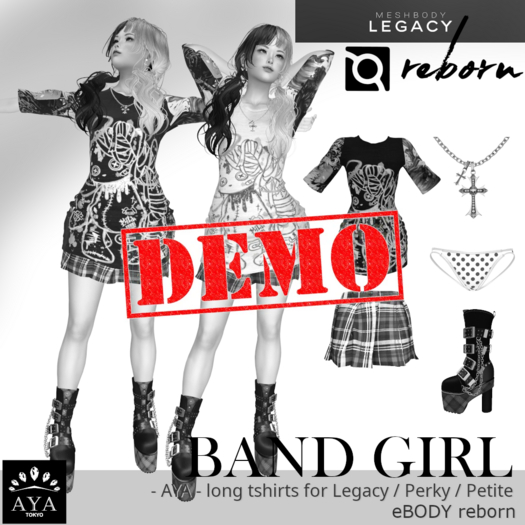 - AYA - long tshirts BANDGIRL DEMO