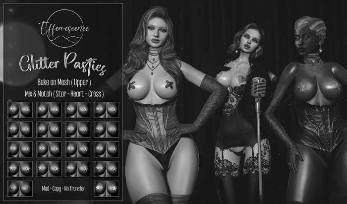 Effervescence - Glitter Pasties - DEMO