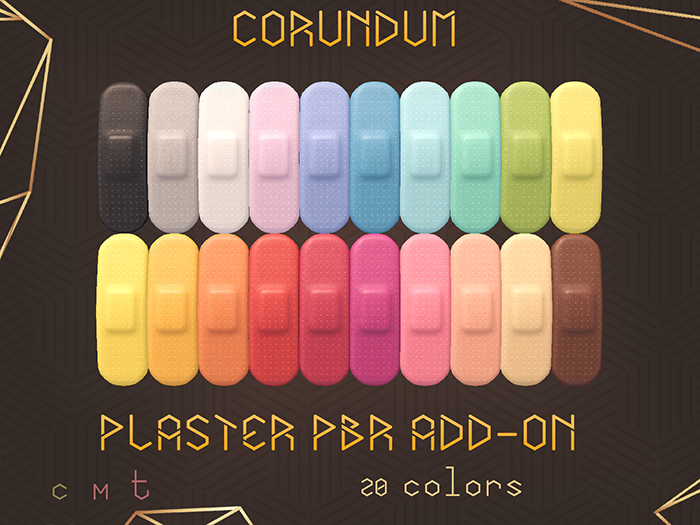 CORUNDUM - Plasters PBR Add-On