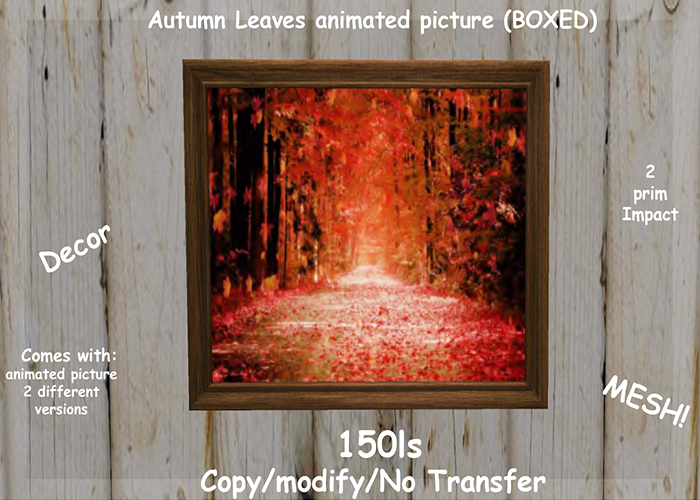 Autumn Leaves animated picture (BOXED)