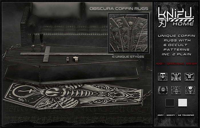KNIFU. Home - Obscura Coffin Rugs