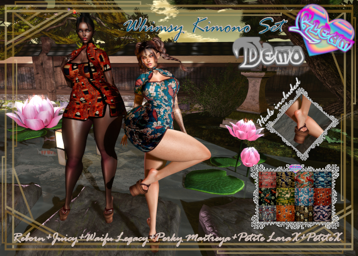 DEMO GLEAM: Whimsy Kimono Set