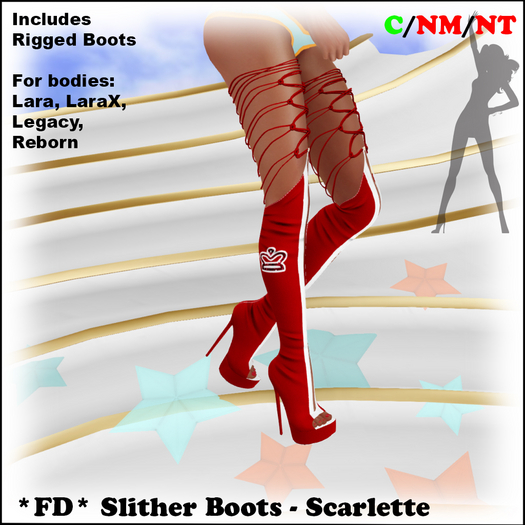 *FD* Slither Boots [Boxed] Scarlette