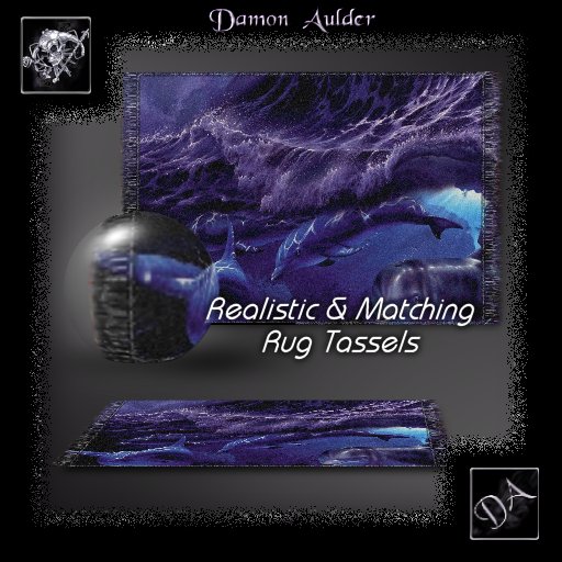 NuTec: Purple Dolphin Waves Rug