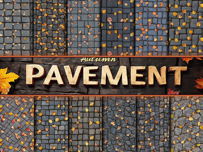 EA Design ♦ Pavement Textures - Autumn - Set 01