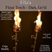 Second Life Marketplace - Ella's Fleur Torches - Dark Gold