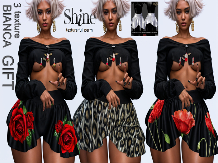 AJ [SHINE FULL PERM] SKIRT BIANCA  _TEXTURE FULL PERM  ~ GIFT