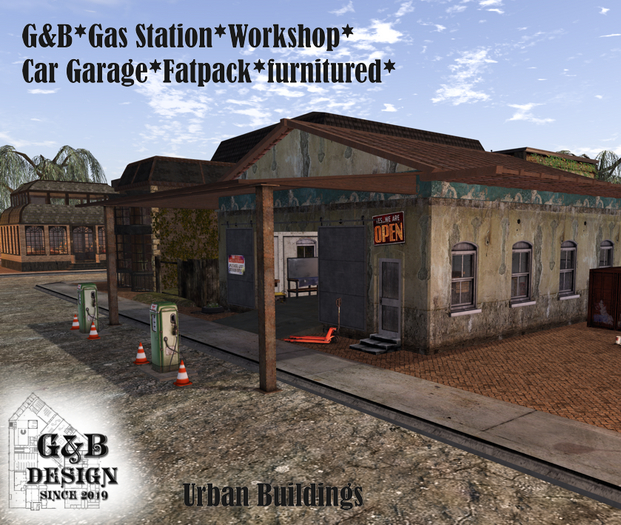 G&B*Gas Station*Workshop*Car Garage*Fatpack*furnitured*