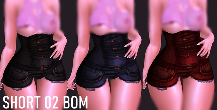 Shorts Black 02 - BOM