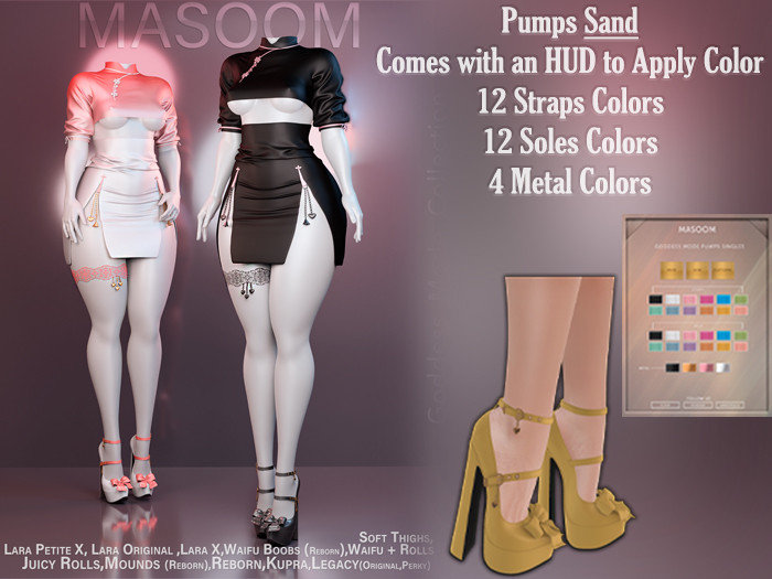 [[ Masoom ]] Goddess Mode Pumps - Sand