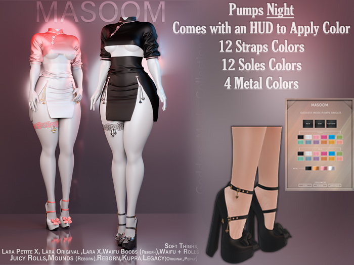 [[ Masoom ]] Goddess Mode Pumps - Night
