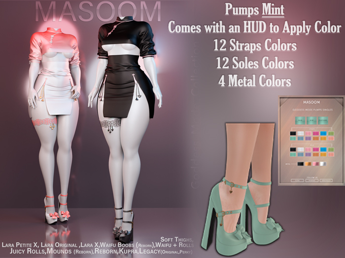 [[ Masoom ]] Goddess Mode Pumps - Mint