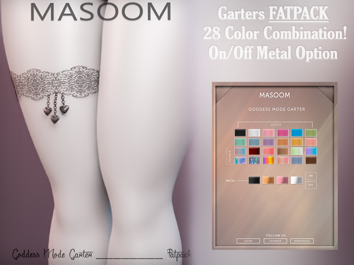 [[ Masoom ]] Goddess Mode Garter - FATPACK