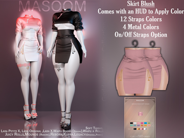 [[ Masoom ]] Goddess Mode - Skirt Blush
