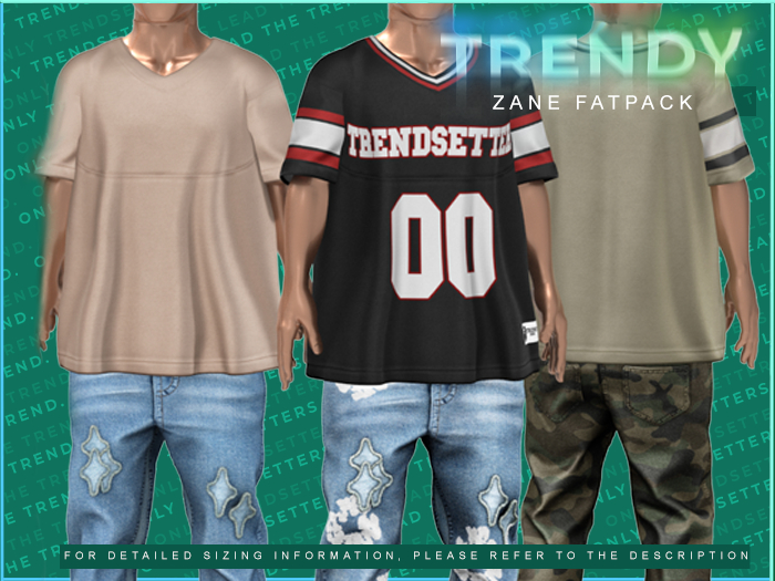 [TRENDY] Zane Shirts [FATPACK]
