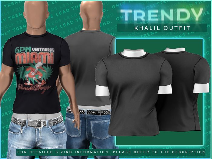 [TRENDY] Khalil Shirt [Black]