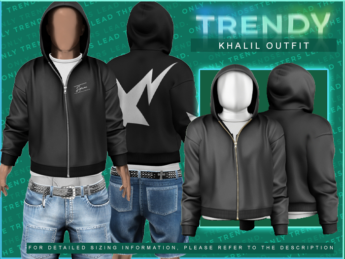 [TRENDY] Khalil Hoodie [Black]